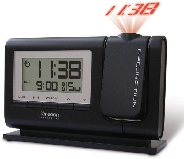 OREGON RM308-BLK Dual Alarm Atomic Clock Projection Detail Page